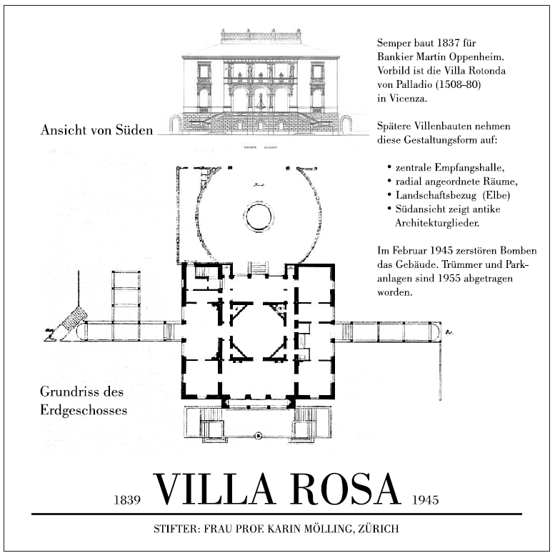 Bauwerkstafel Villa Rosa